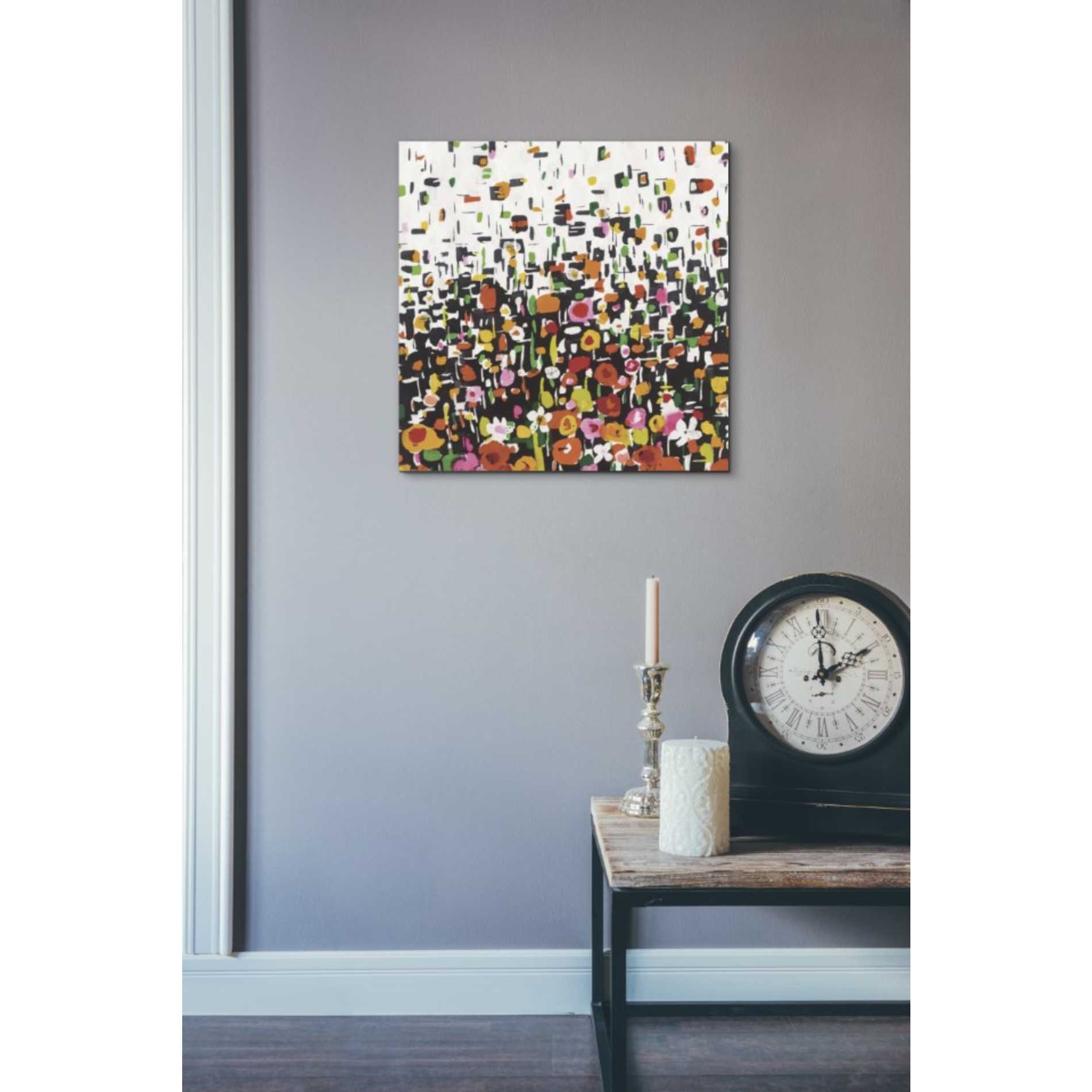 'Flower Shower Crop' by Wild Apple Portfolio, Canvas Wall Art,18 x 18