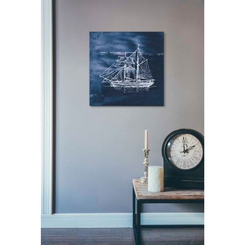 Image of 'Sailing Ships V' by Wild Apple Portfolio, Canvas Wall Art,18 x 18