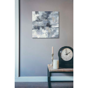 'In The Clouds Indigo and Gray Crop' by Silvia Vassileva, Canvas Wall Art,18 x 18