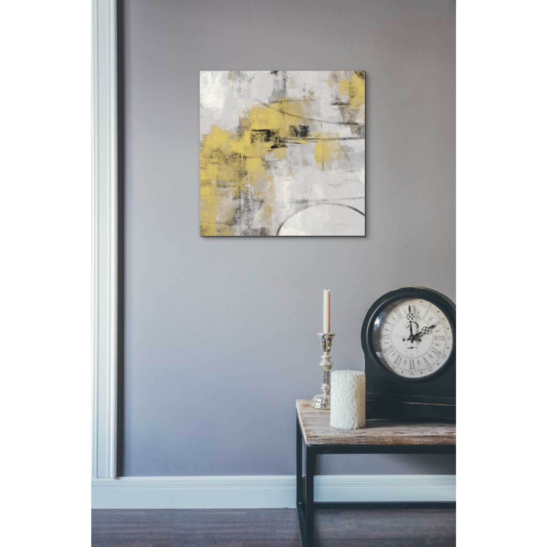 'Stone Gardens II Yellow' by Silvia Vassileva, Canvas Wall Art,18 x 18