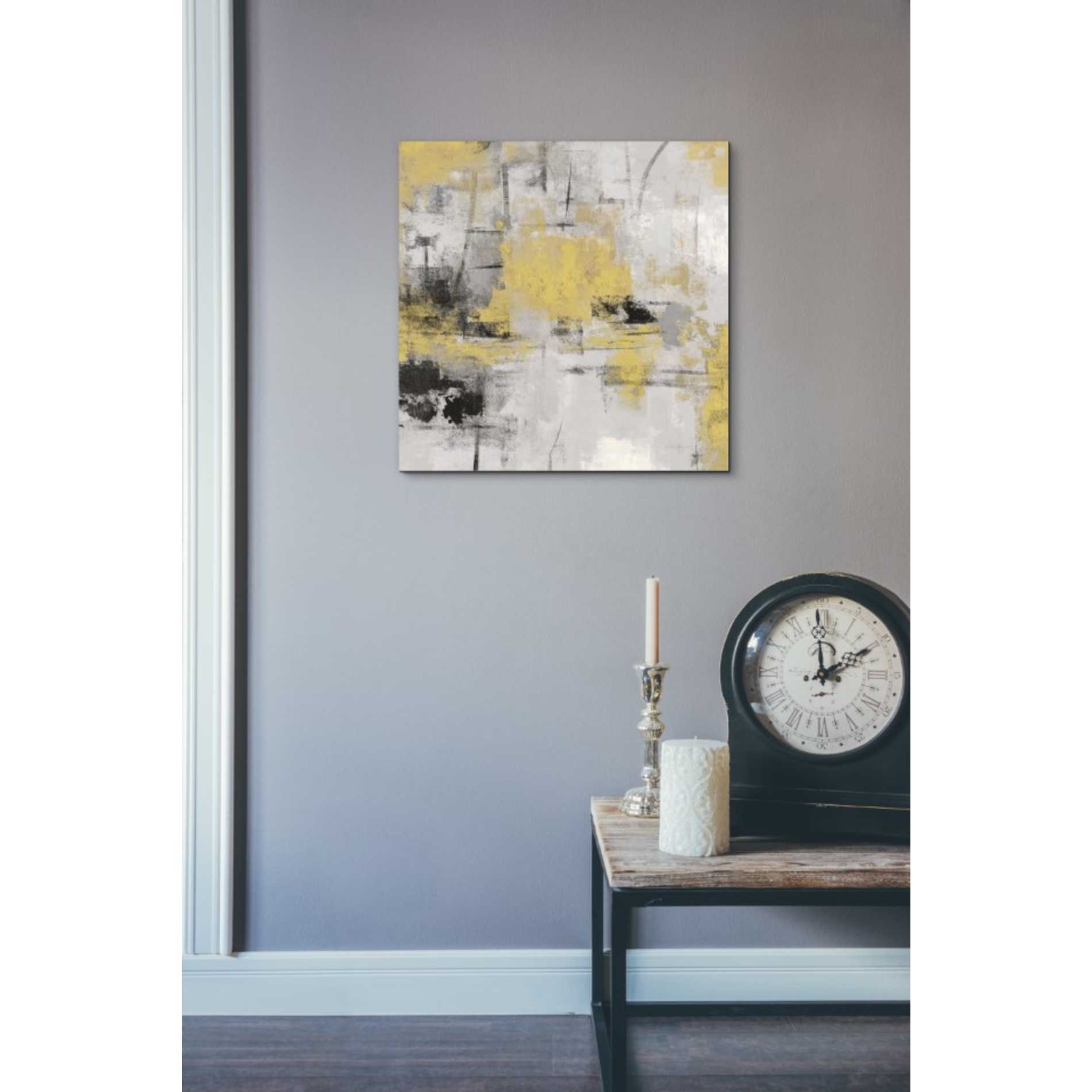 'Stone Gardens III Yellow' by Silvia Vassileva, Canvas Wall Art,18 x 18