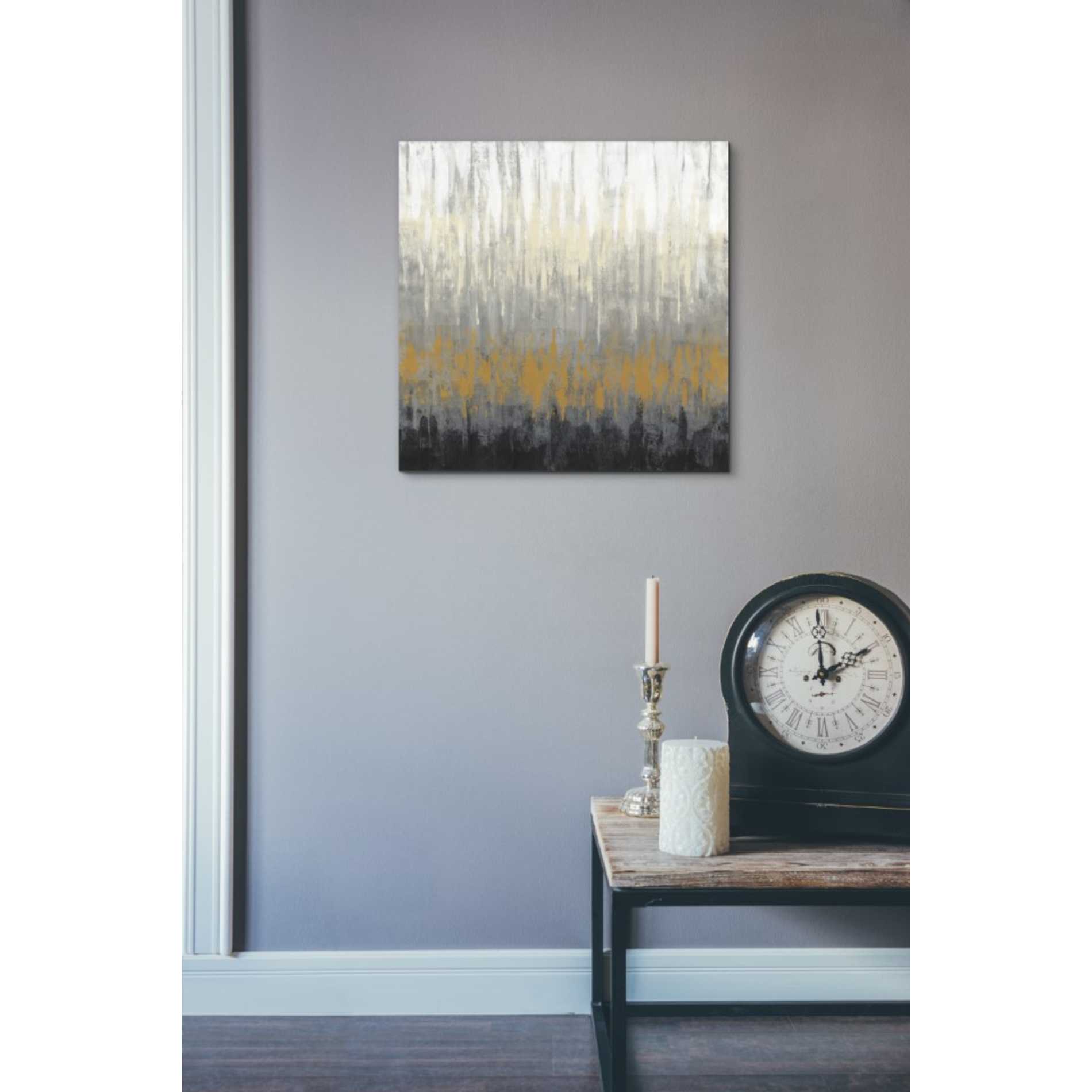 'Rain On The Asphalt' by Silvia Vassileva, Canvas Wall Art,18 x 18