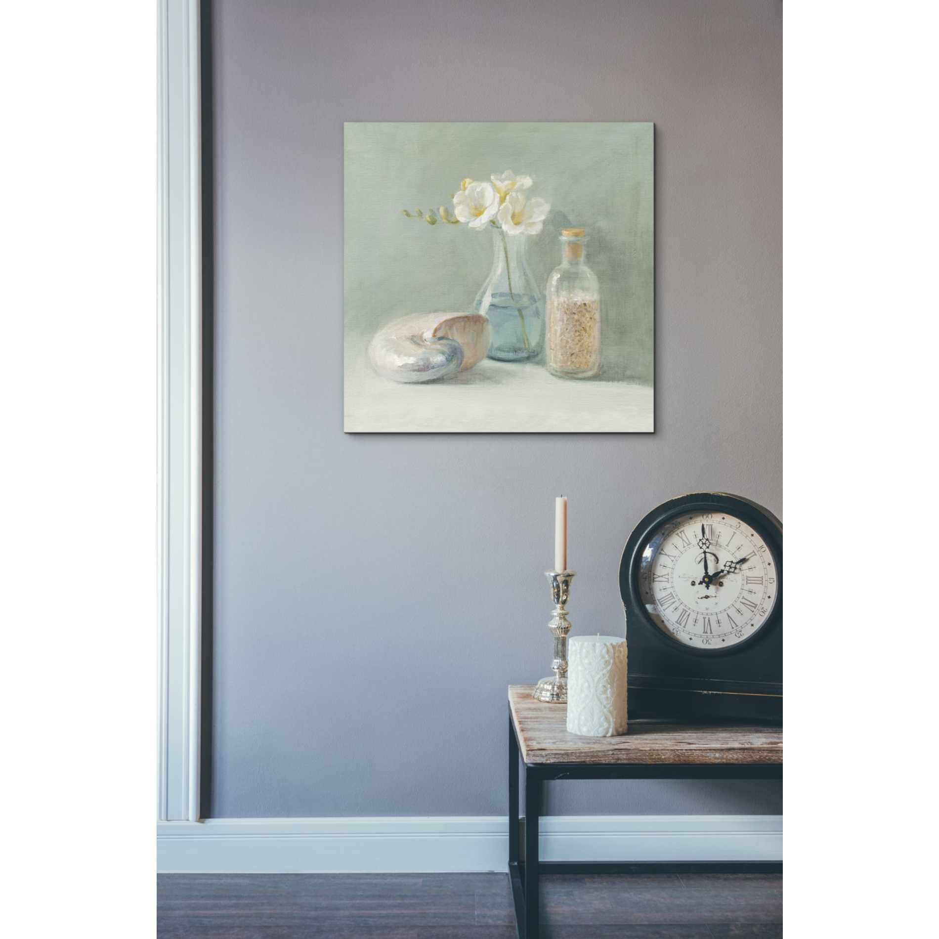 'Freesia Spa' by Danhui Nai, Canvas Wall Art,18 x 18