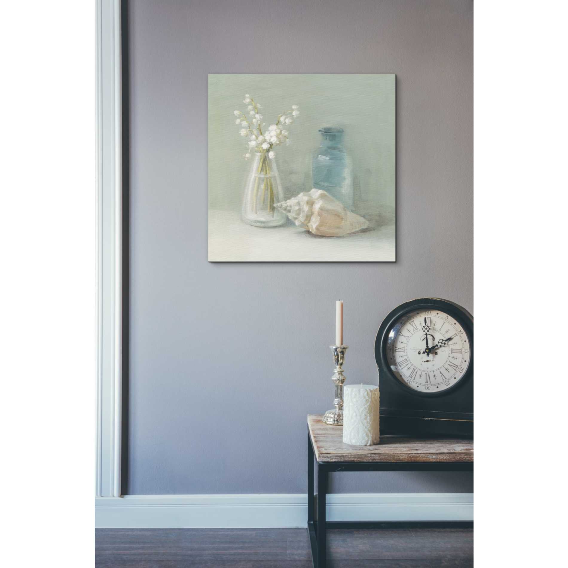 'Lily of the Valley Spa' by Danhui Nai, Canvas Wall Art,18 x 18