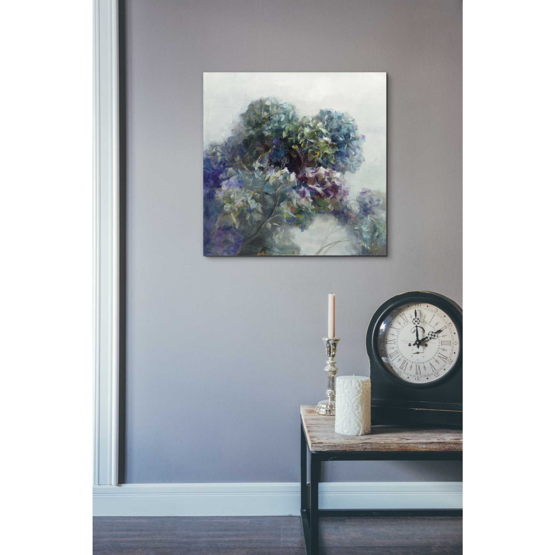 'Abstract Hydrangea' by Danhui Nai, Canvas Wall Art,18 x 18