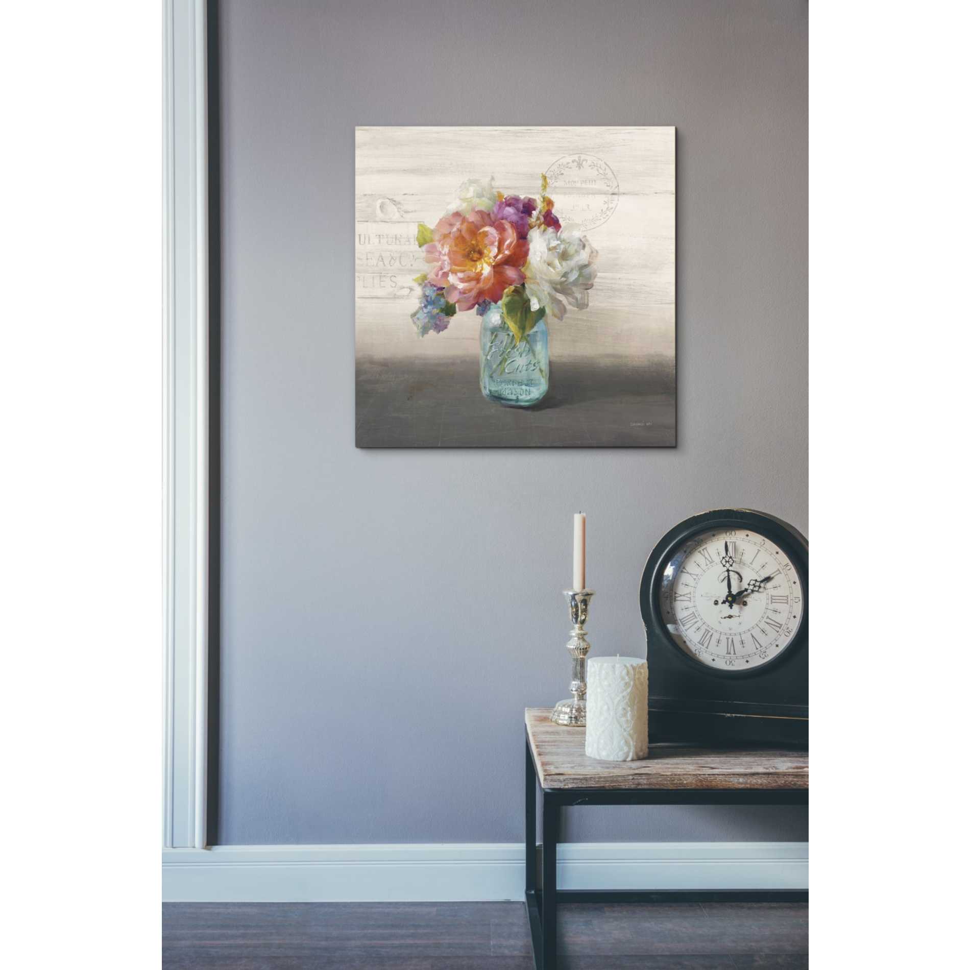 'French Cottage Bouquet I Mothers' by Danhui Nai, Canvas Wall Art,18 x 18