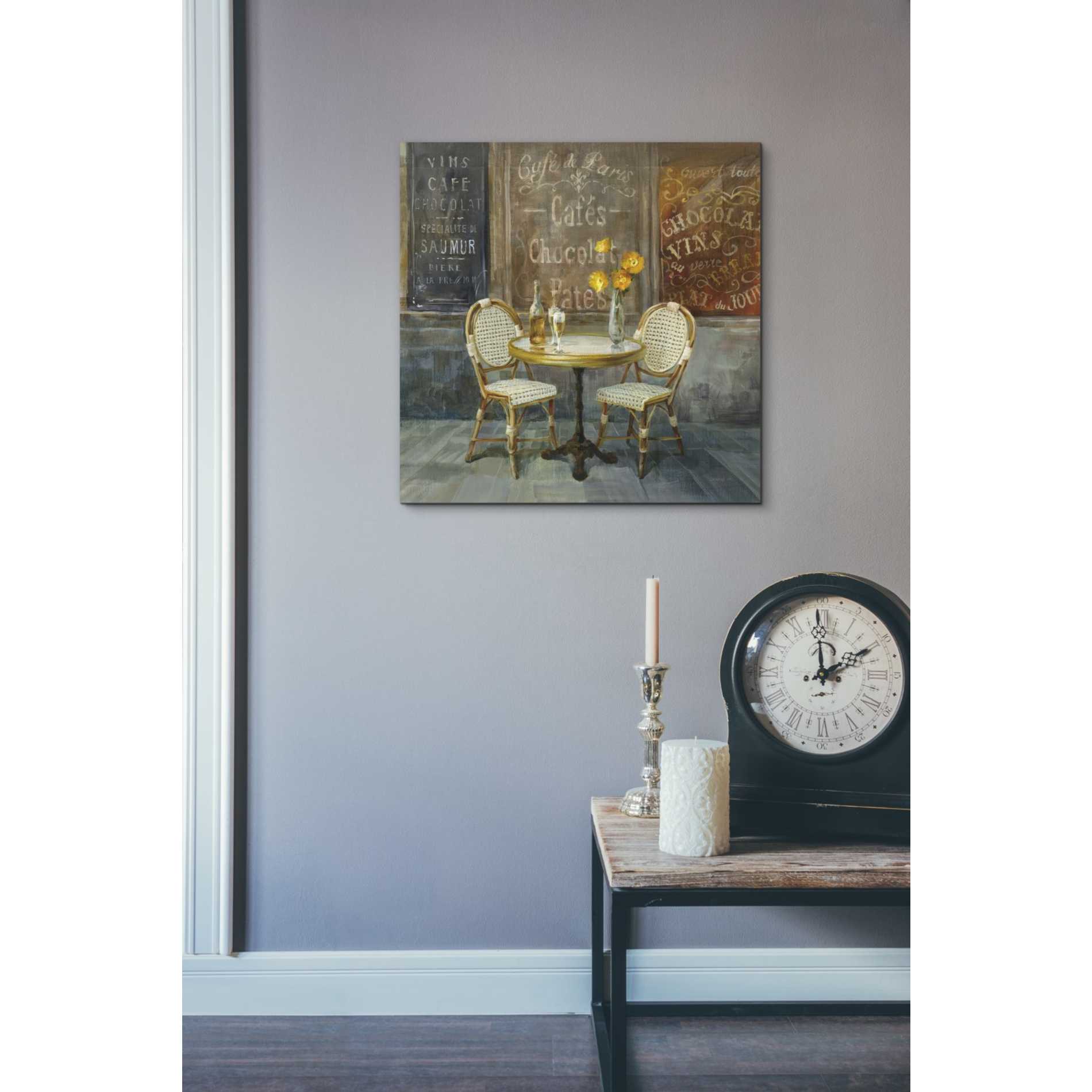 'French Cafe' by Danhui Nai, Canvas Wall Art,18 x 18