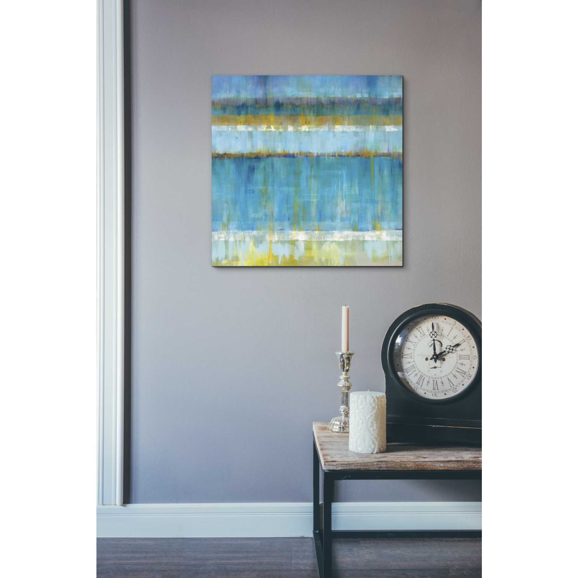 'Abstract Stripes' by Danhui Nai, Canvas Wall Art,18 x 18