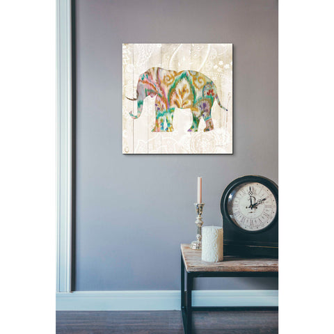 Image of 'Boho Paisley Elephant II v2' by Danhui Nai, Canvas Wall Art,18 x 18