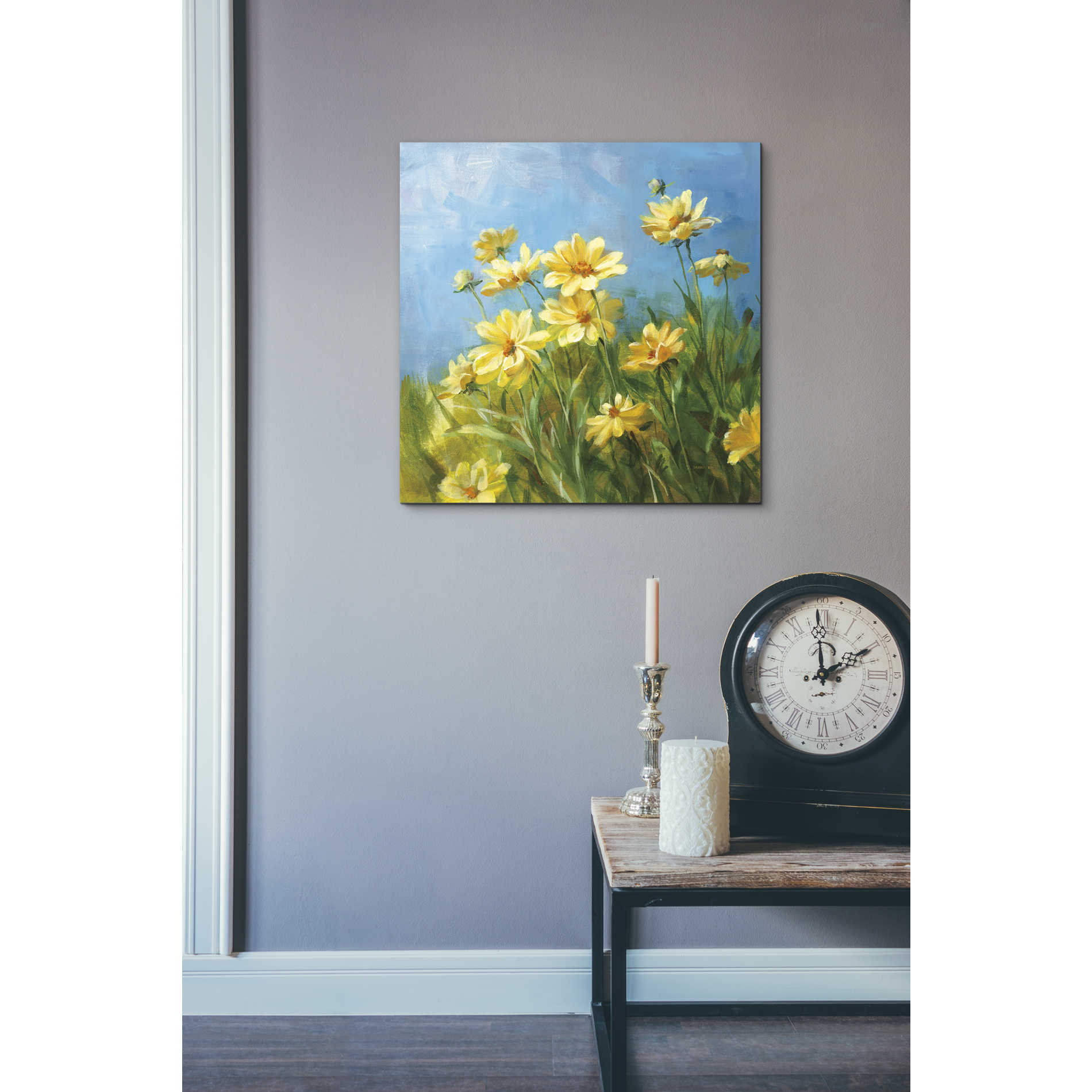 'Summer Field I' by Danhui Nai, Canvas Wall Art,18 x 18