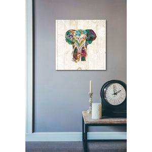 'Boho Paisley Elephant III' by Danhui Nai, Canvas Wall Art,18 x 18