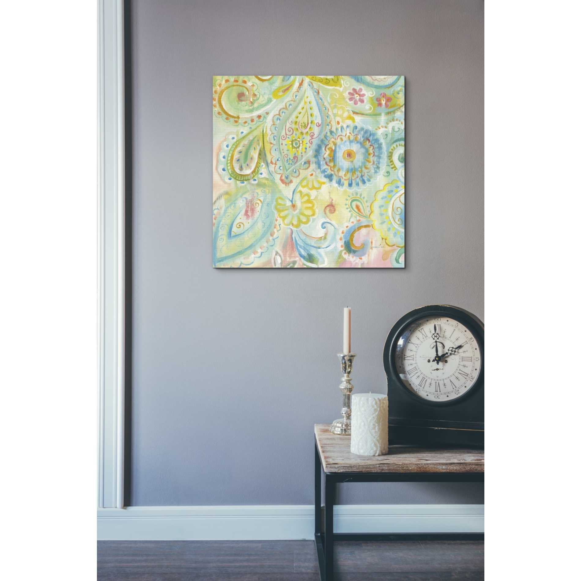 'Spring Dream Paisley XII' by Danhui Nai, Canvas Wall Art,18 x 18