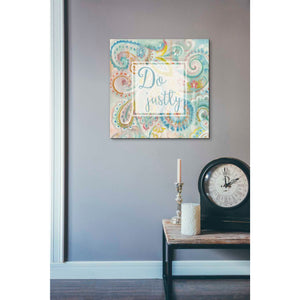 'Spring Dream Paisley II Pink Sentiment' by Danhui Nai, Canvas Wall Art,18 x 18