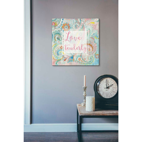 Image of 'Spring Dream Paisley III Pink Sentiment' by Danhui Nai, Canvas Wall Art,18 x 18