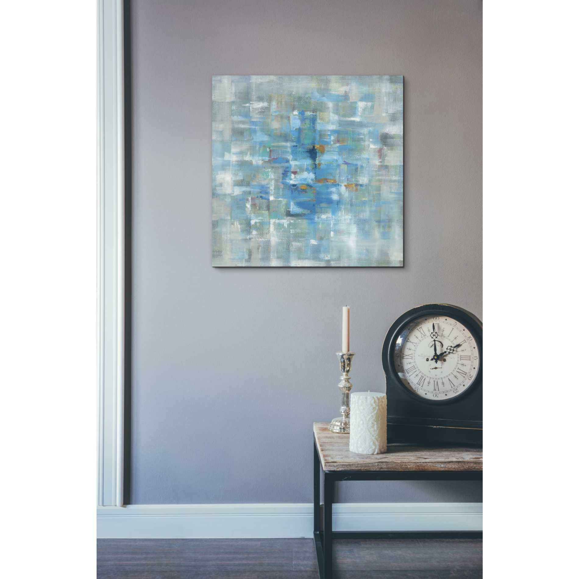 'Abstract Squares' by Danhui Nai, Canvas Wall Art,18 x 18