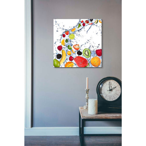 Image of 'Fruit Splash II' Canvas Wall Art,18 x 18
