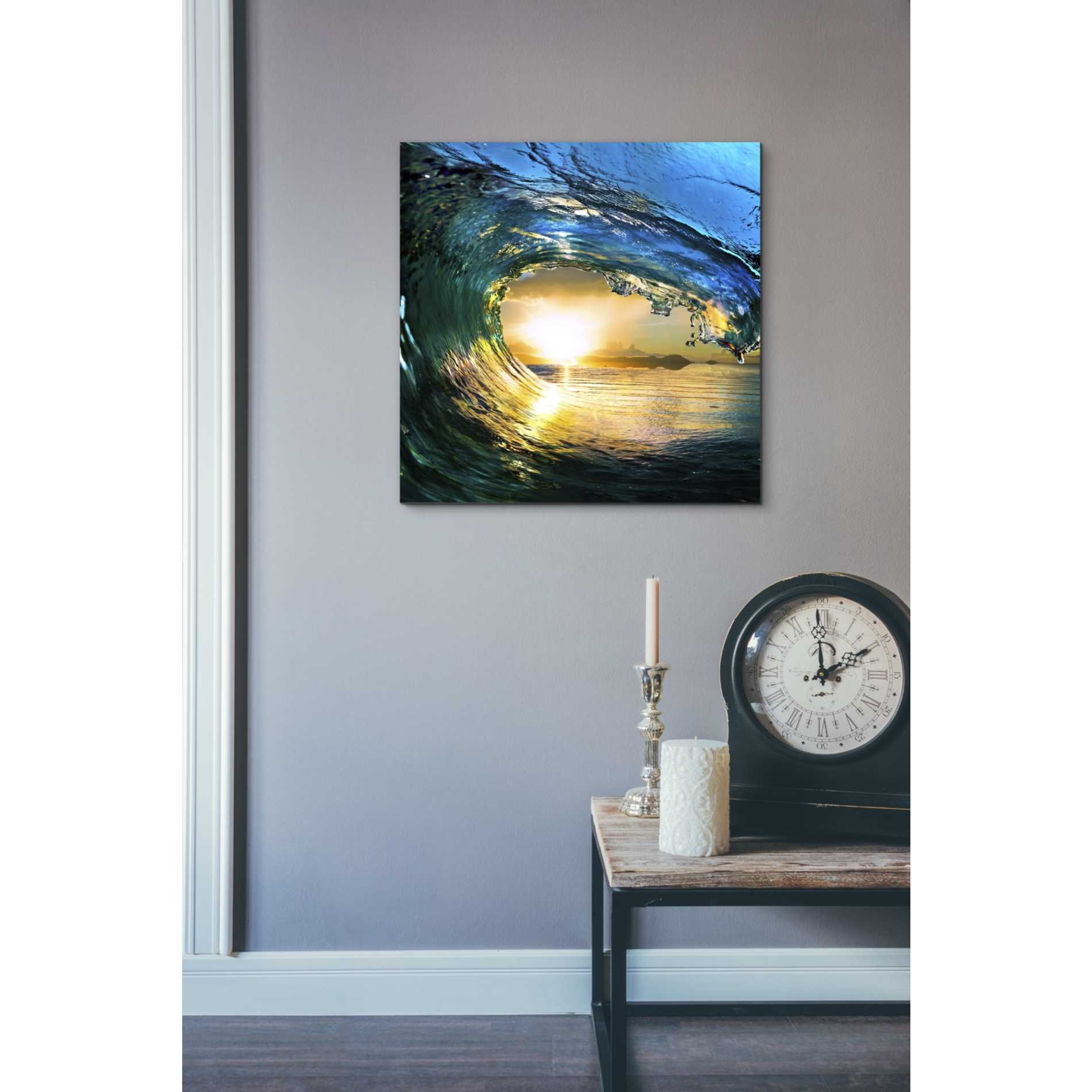 'The Language of Waves' Canvas Wall Art,18 x 18