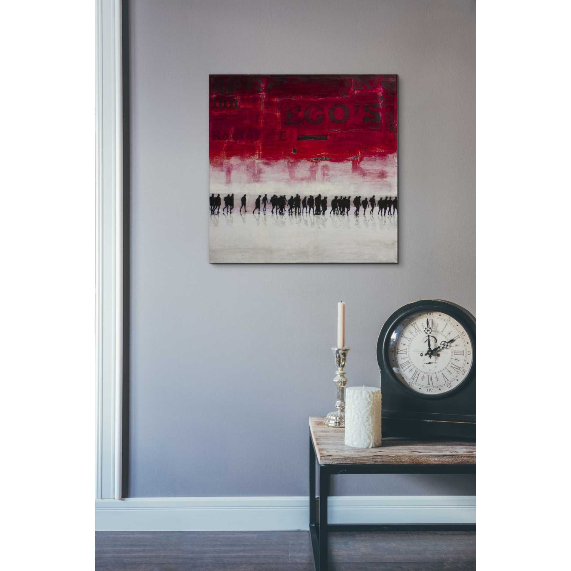 'EGO'S' by DB Waterman, Canvas Wall Art,18 x 18