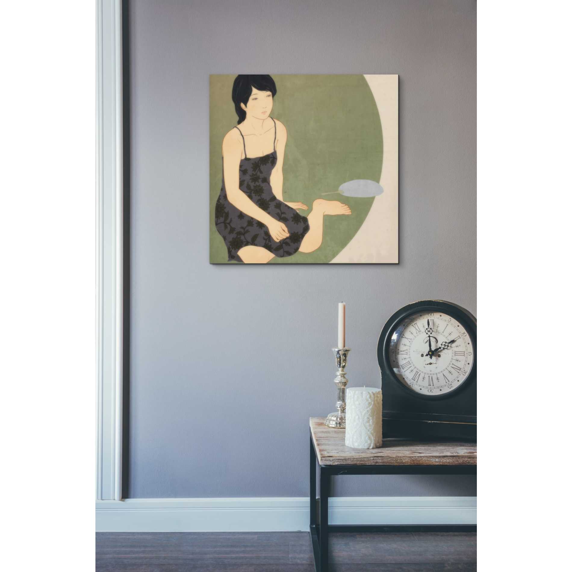 'Waka Kaede' by Sai Tamiya, Canvas Wall Art,18 x 18