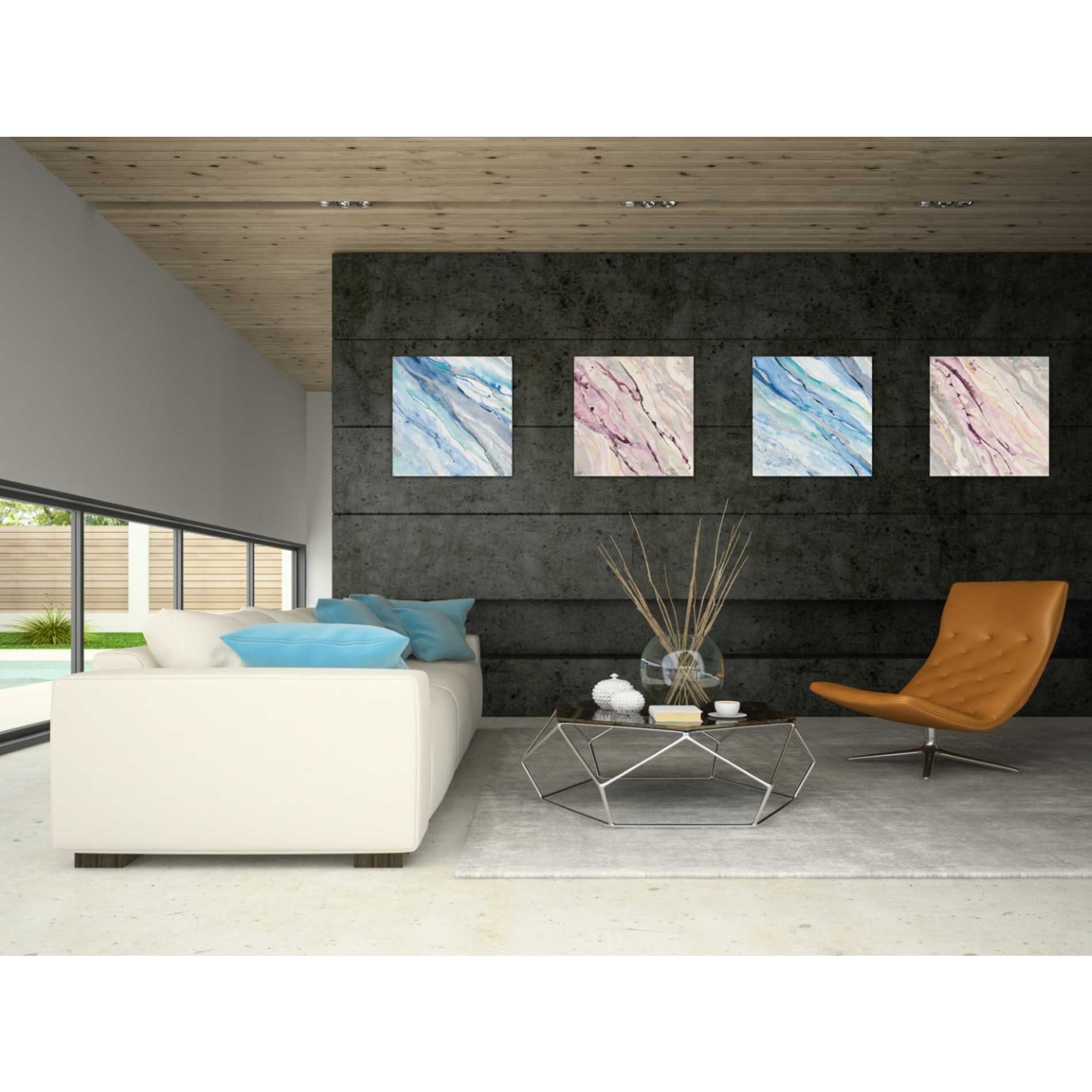 'Silver Spring I' by Albena Hristova, Canvas Wall Art,18 x 18