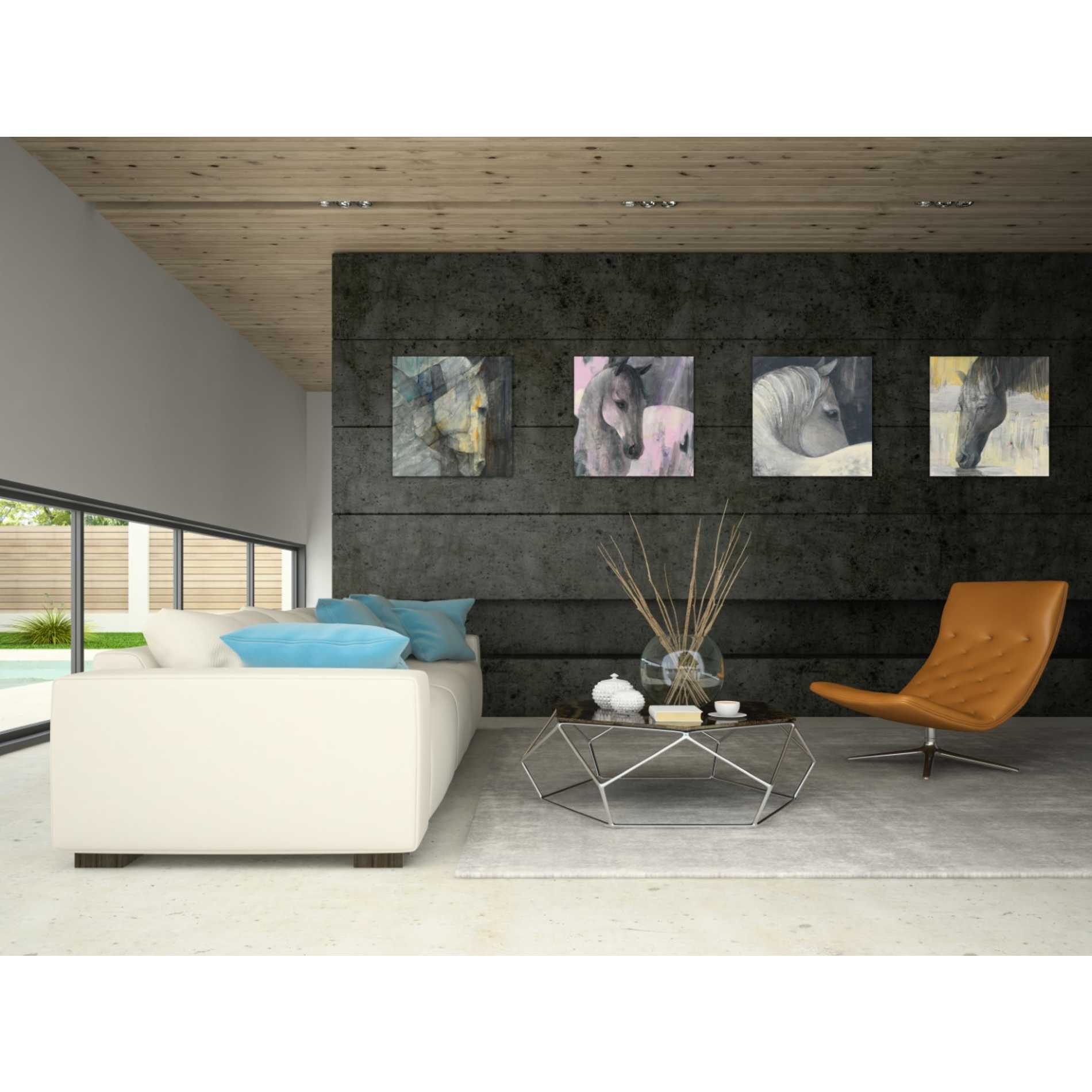 'Caleb' by Albena Hristova, Canvas Wall Art,18 x 18