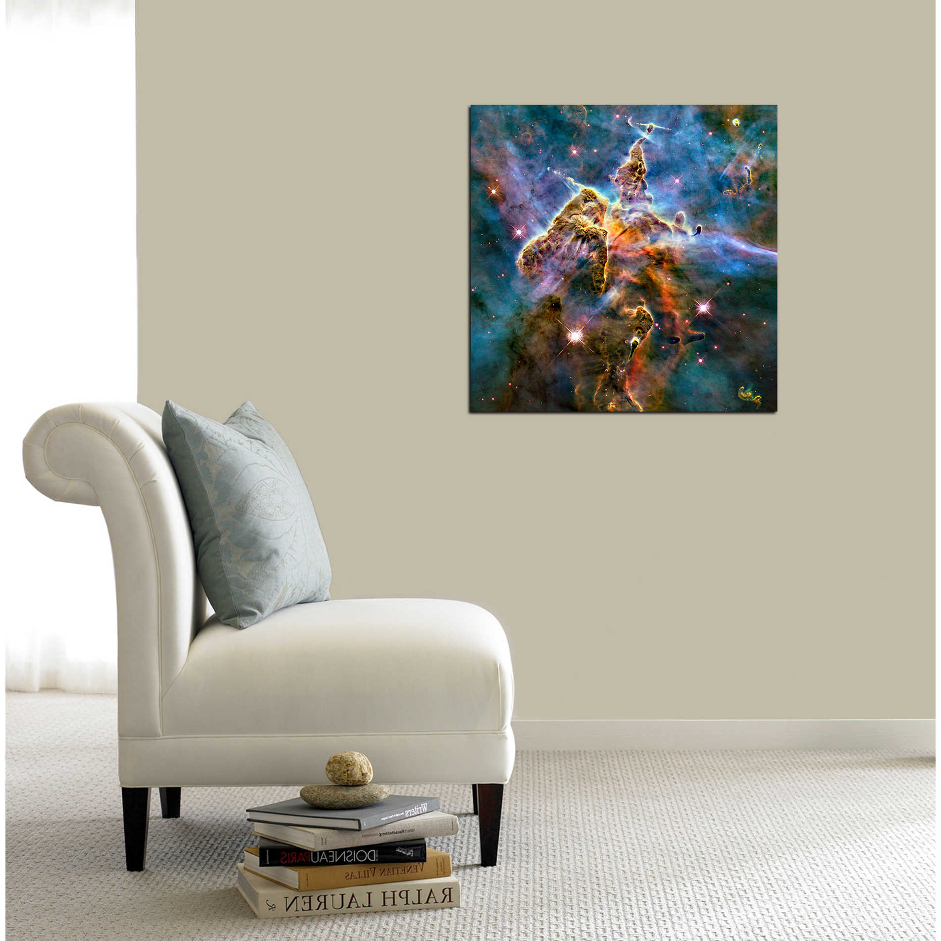 'Mystic Mountain' Hubble Space Telescope Canvas Wall Art,18 x 18