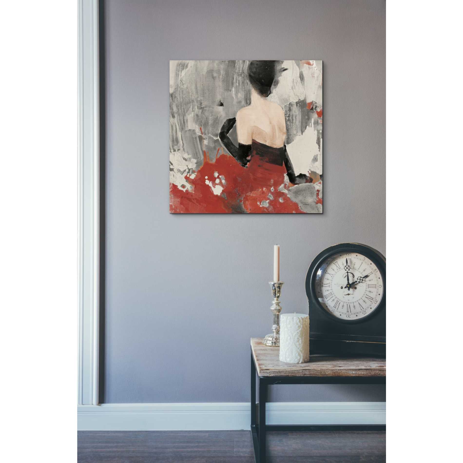 'Beautiful Gaze II Neutral' by Albena Hristova, Canvas Wall Art,18 x 18