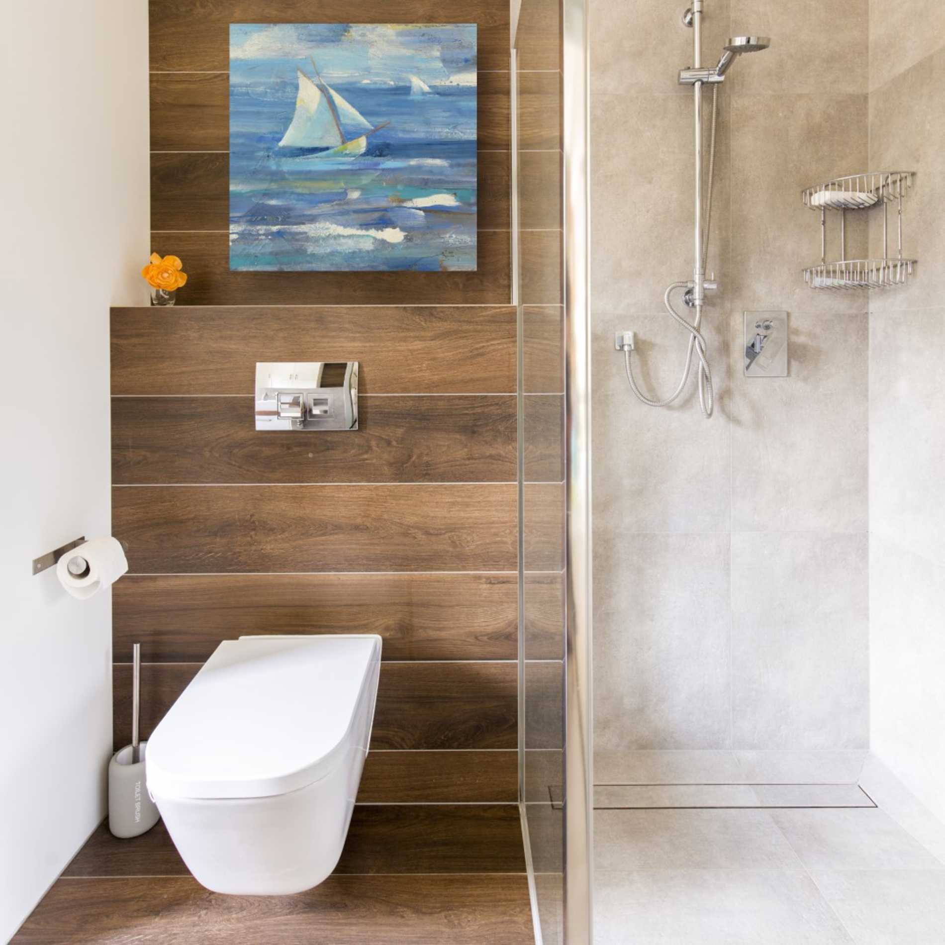 'Ocean Sail V.2 Sq' by Albena Hristova, Canvas Wall Art,18 x 18