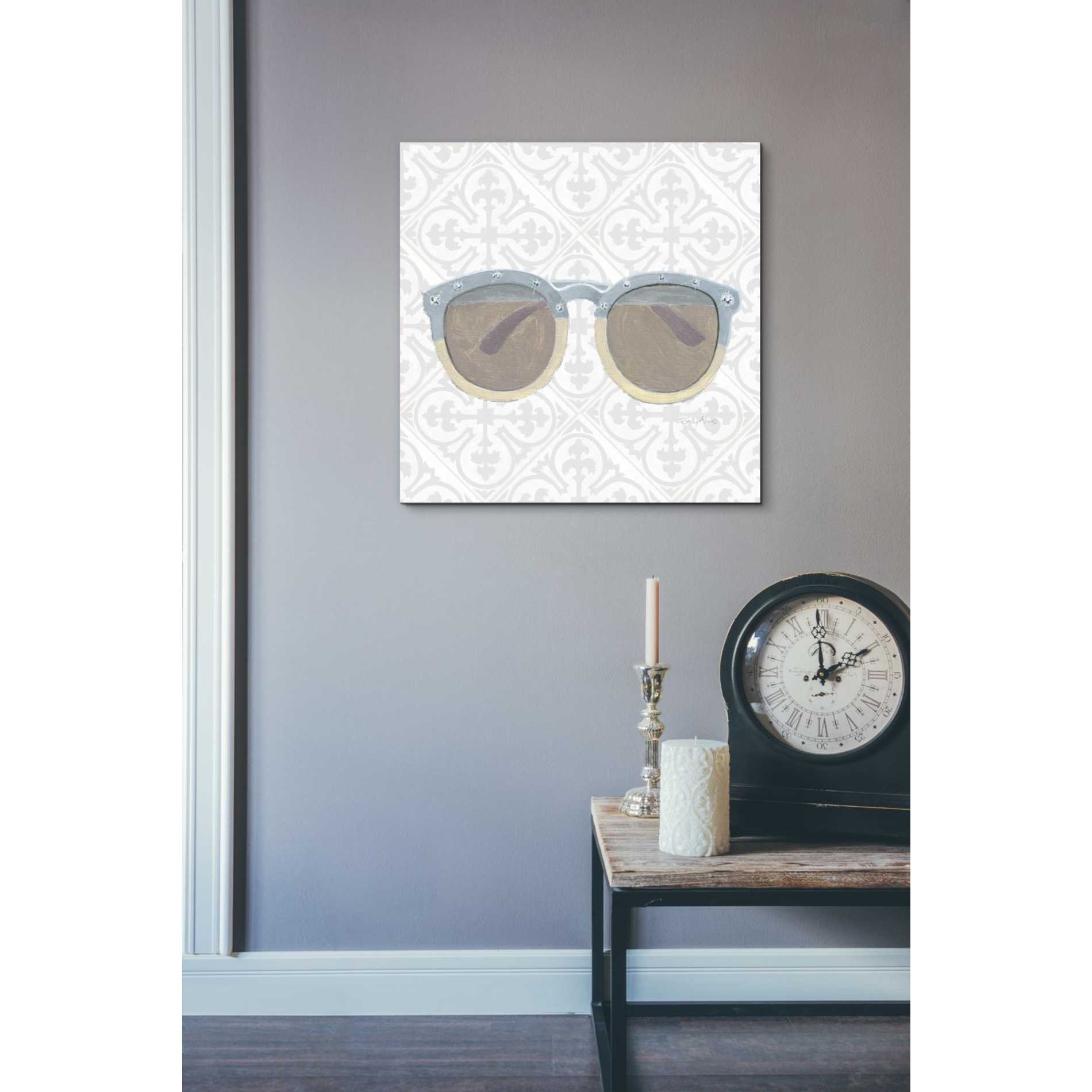 'Must Have Fashion I Gray White' by Emily Adams, Canvas Wall Art,18 x 18