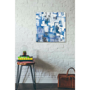 'In Blue A Maze' by Melissa Averinos, Canvas Wall Art,18 x 18