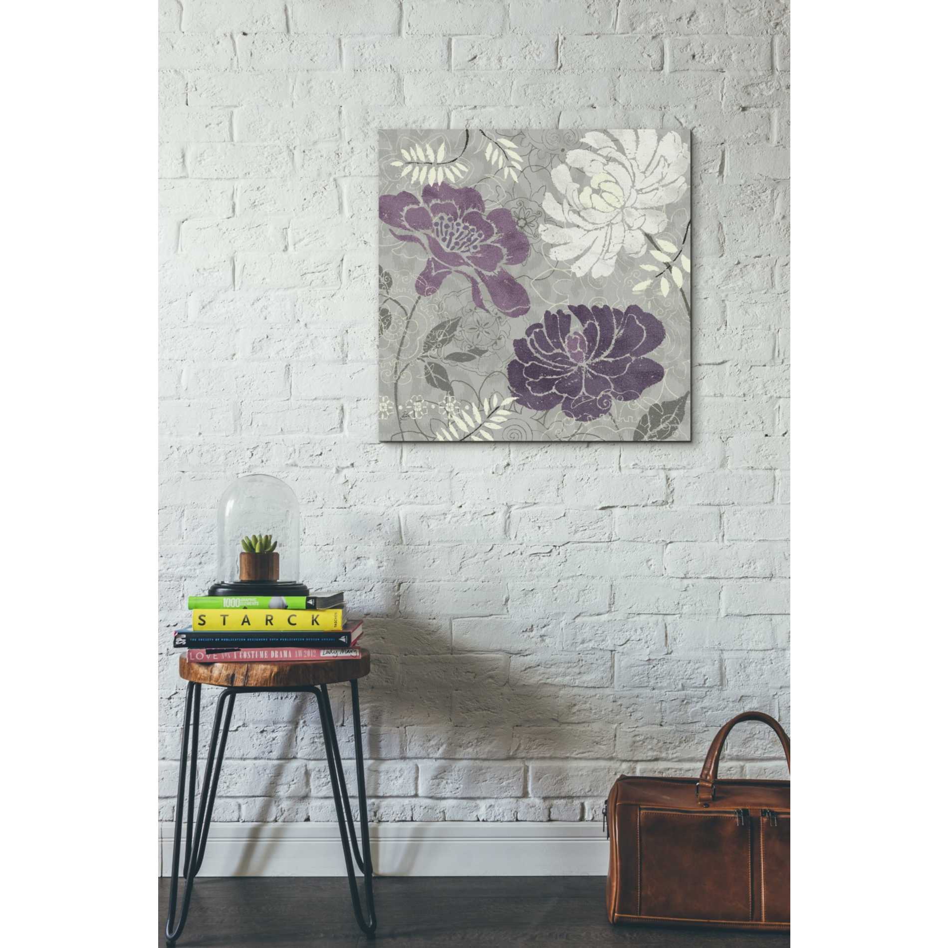 'Morning Tones Purple I' by Daphne Brissonet, Canvas Wall Art,18 x 18