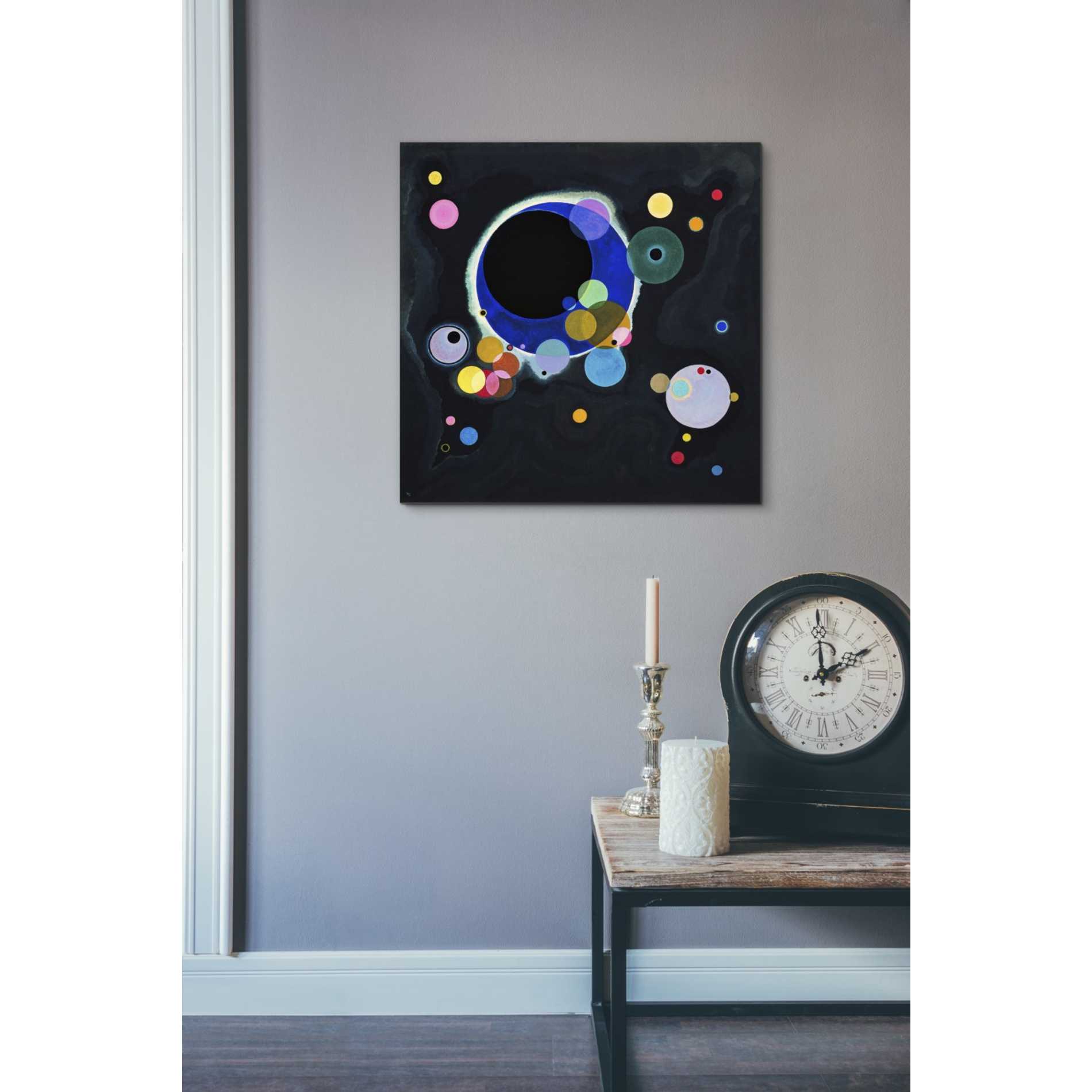 'Several Circles' by Wassily Kandinsky Canvas Wall Art,18 x 18