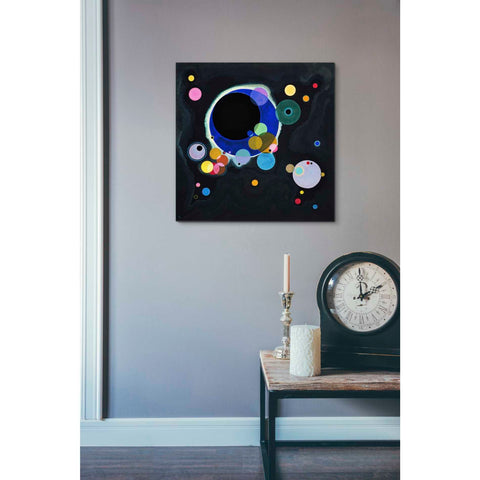 Image of 'Several Circles' by Wassily Kandinsky Canvas Wall Art,18 x 18
