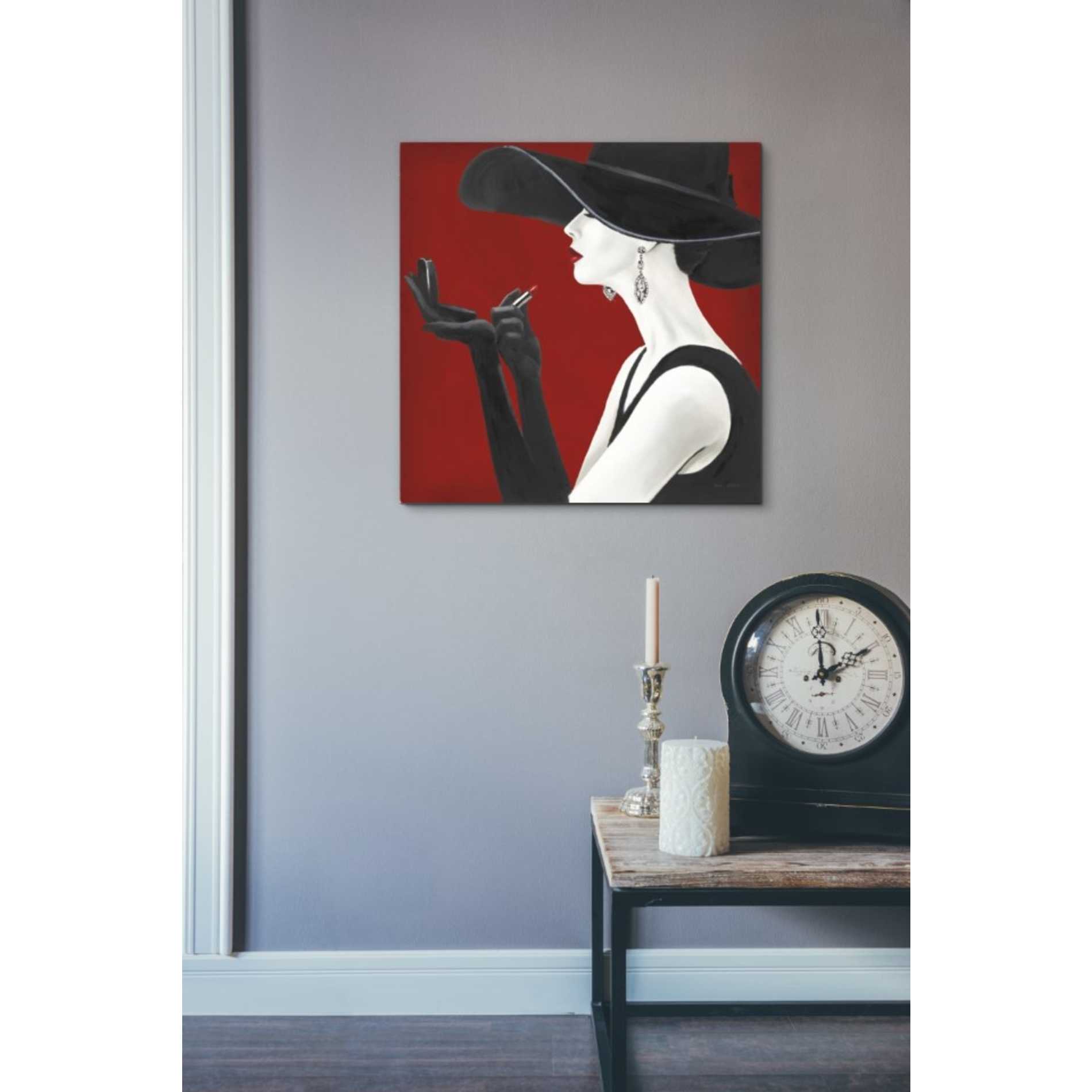 'Haute Chapeau Rouge II' by Marco Fabiano, Canvas Wall Art,18 x 18