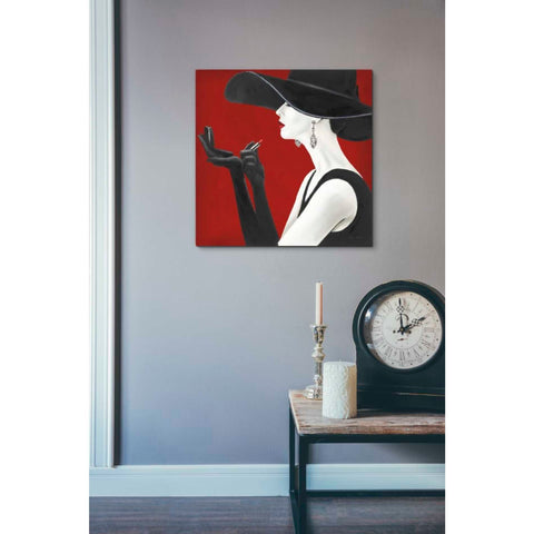 Image of 'Haute Chapeau Rouge II' by Marco Fabiano, Canvas Wall Art,18 x 18