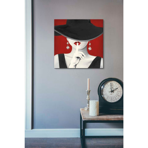 Image of 'Haute Chapeau Rouge I' by Marco Fabiano, Canvas Wall Art,18 x 18
