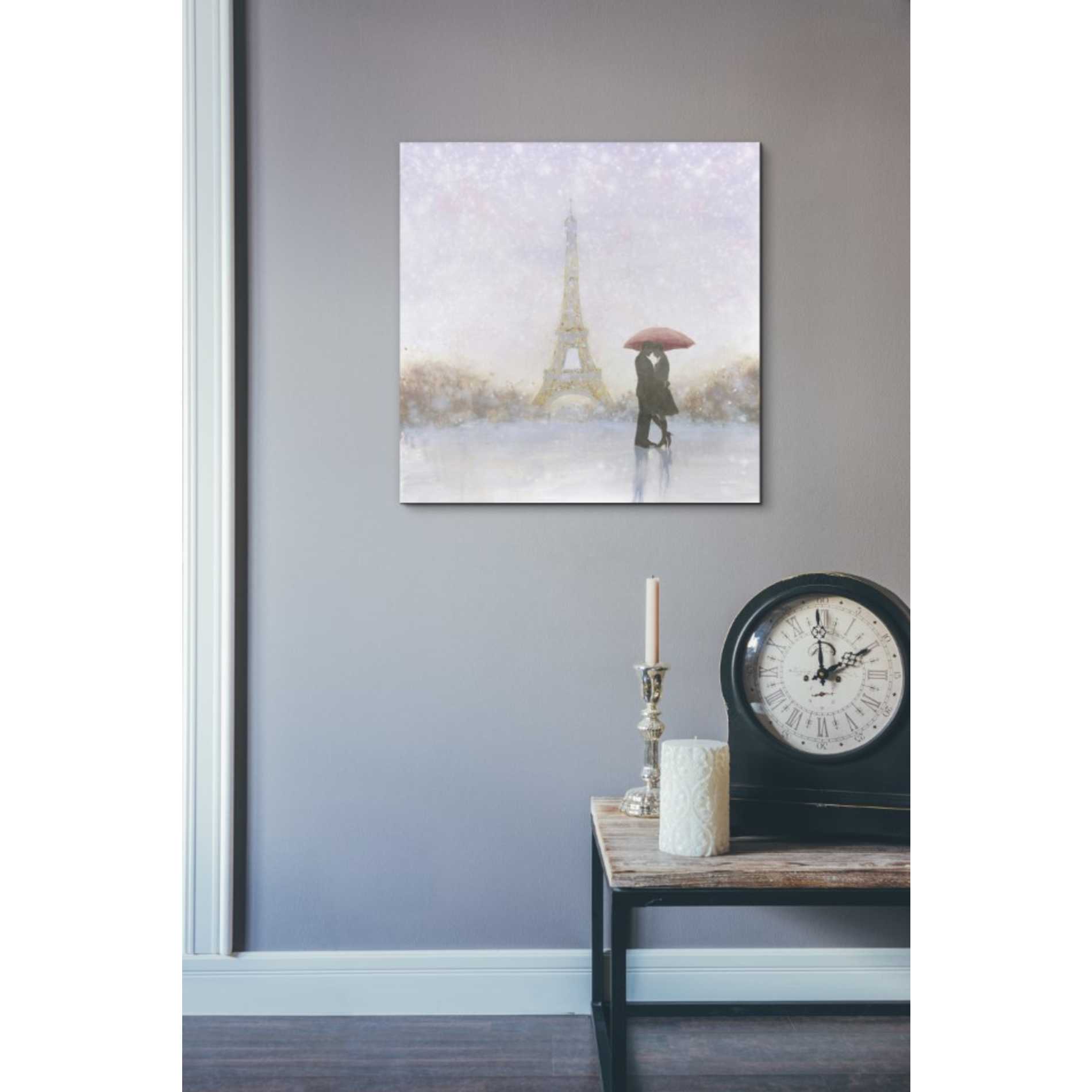 'Eiffel Romance' by Marco Fabiano, Canvas Wall Art,18 x 18