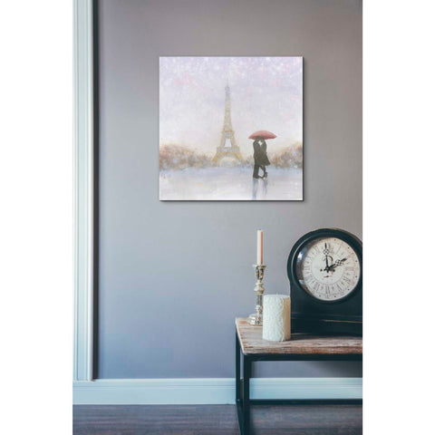 Image of 'Eiffel Romance' by Marco Fabiano, Canvas Wall Art,18 x 18