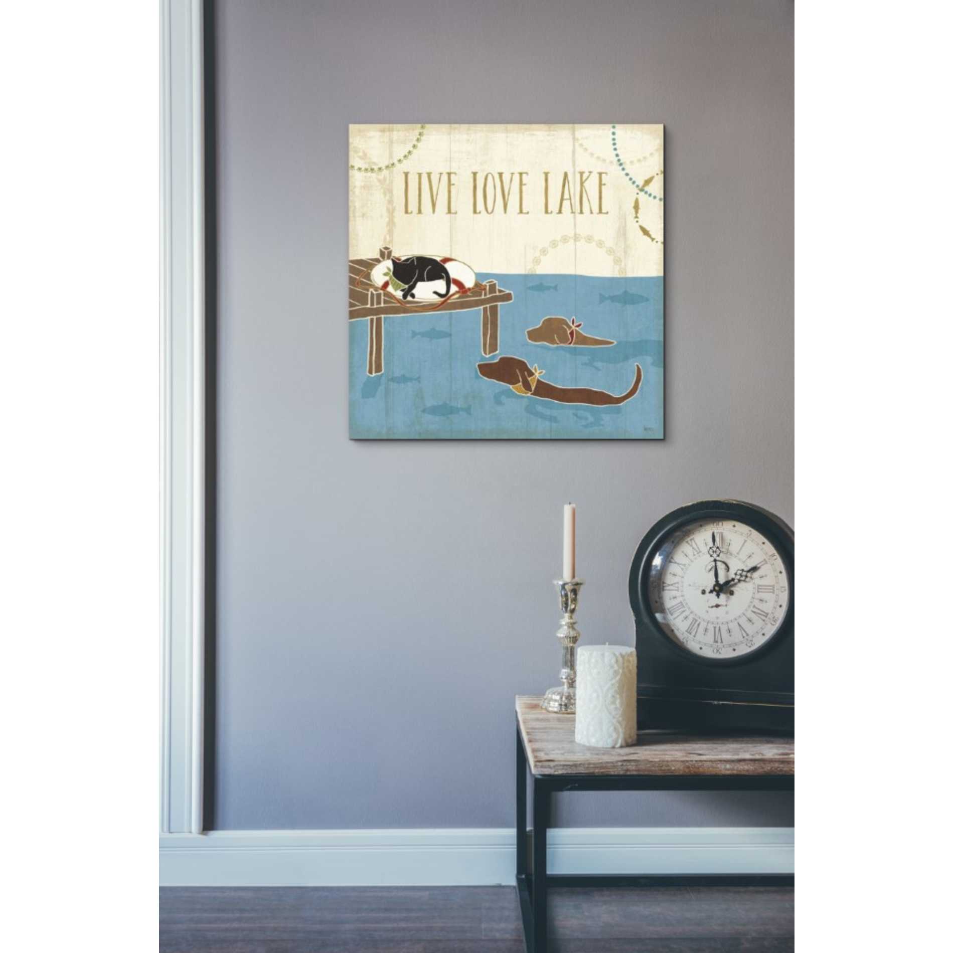 'Lake Pals V' by Veronique Charron, Canvas Wall Art,18 x 18