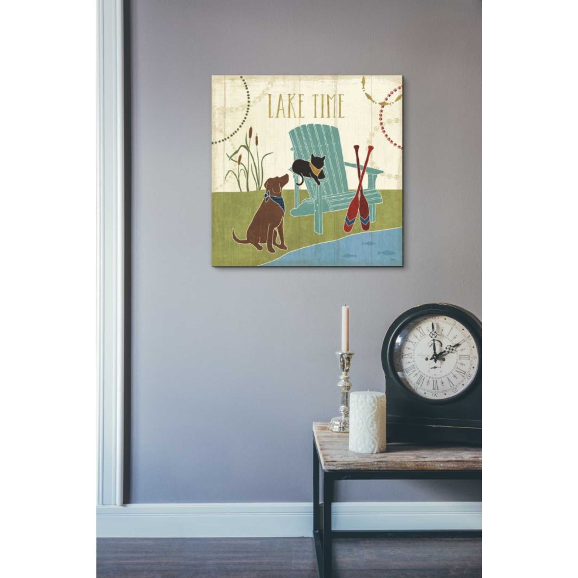 'Lake Pals IV' by Veronique Charron, Canvas Wall Art,18 x 18