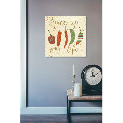 Image of 'Mexican Fiesta V' by Veronique Charron, Canvas Wall Art,18 x 18