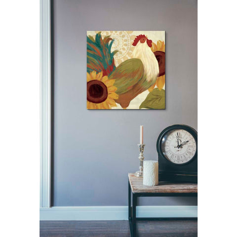 Image of 'Spice Roosters I' by Veronique Charron, Canvas Wall Art,18 x 18