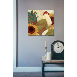 'Spice Roosters I' by Veronique Charron, Canvas Wall Art,18 x 18