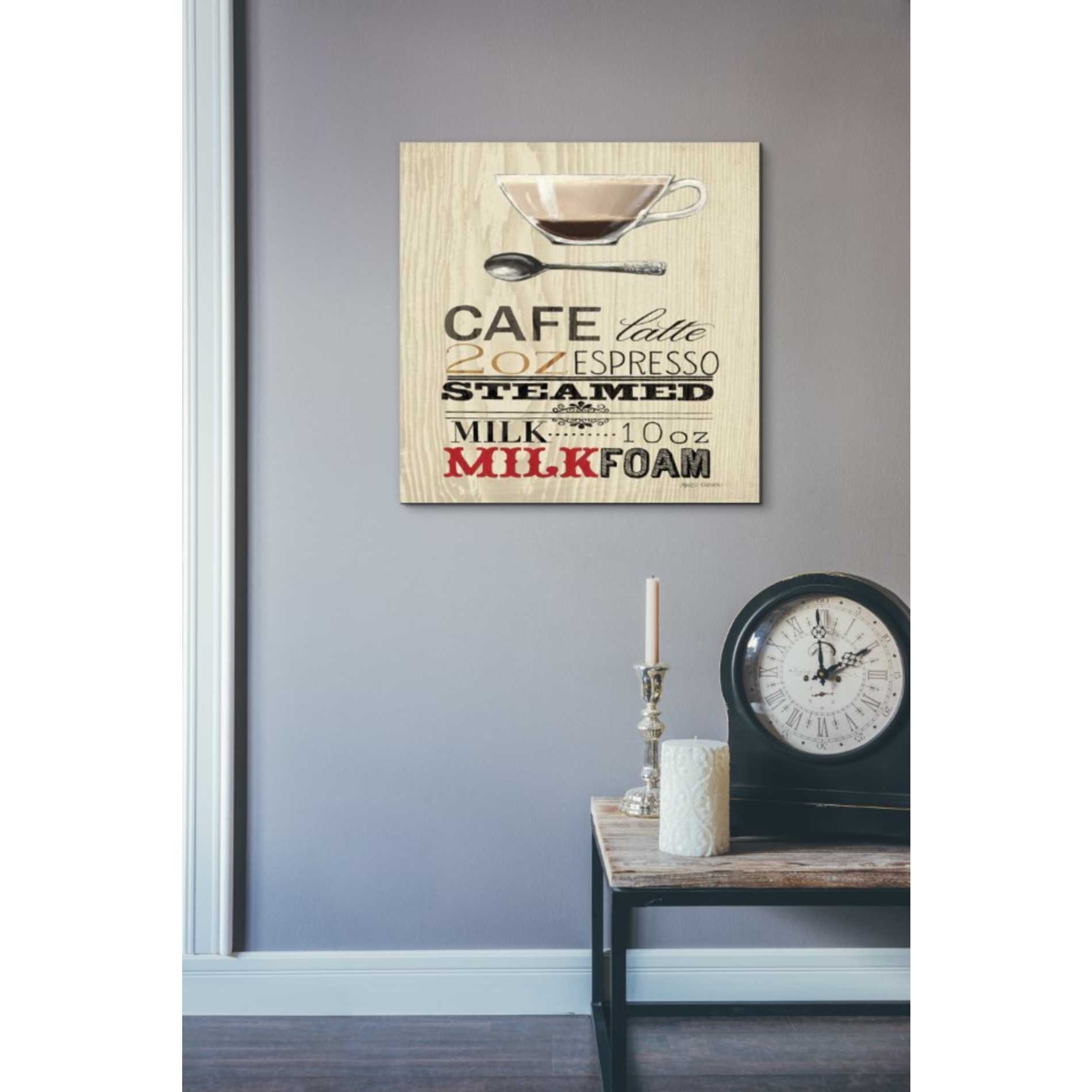 'Cafe Latte' by Marco Fabiano, Canvas Wall Art,18 x 18