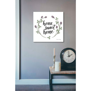 'Happy to Bee Home Words I' by Sara Zieve Miller, Canvas Wall Art,18 x 18