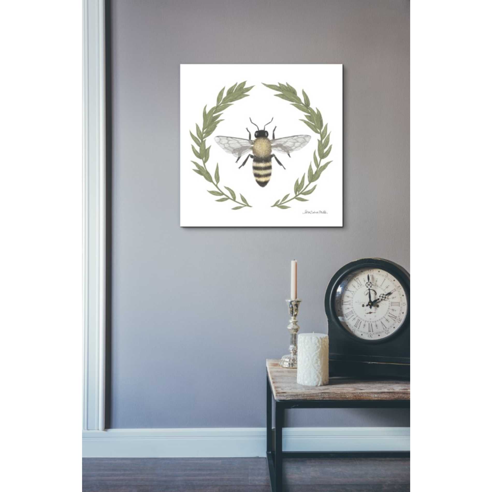 'Happy to Bee Home I' by Sara Zieve Miller, Canvas Wall Art,18 x 18