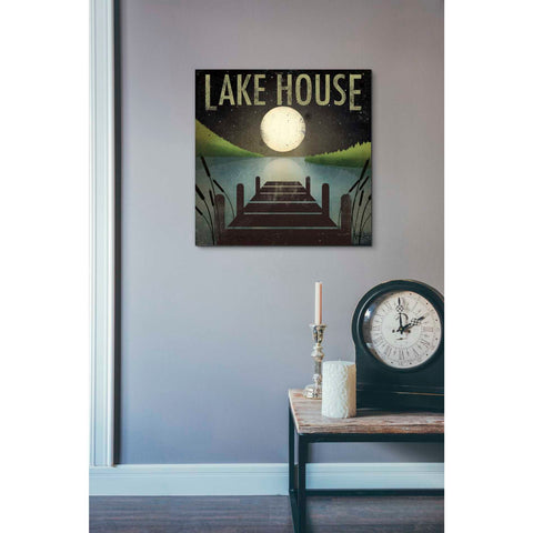 Image of 'Lake House' by Ryan Fowler, Canvas Wall Art,18 x 18