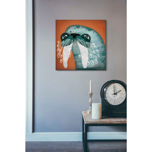 'Walrus Wow' by Ryan Fowler, Canvas Wall Art,18 x 18