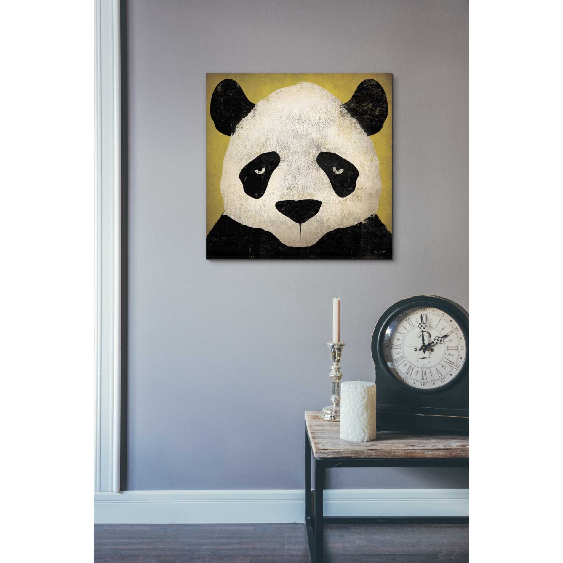 'Panda' by Ryan Fowler, Canvas Wall Art,18 x 18