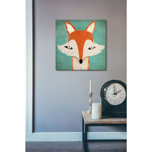 'Fox' by Ryan Fowler, Canvas Wall Art,18 x 18